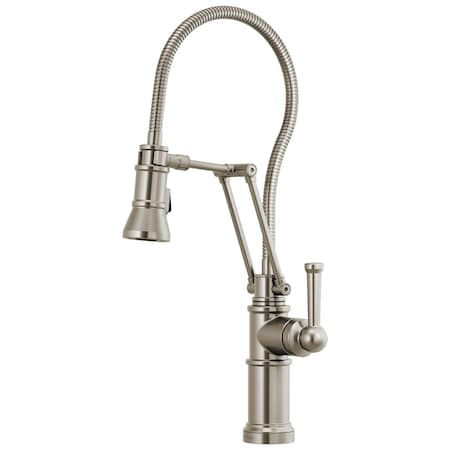 Brizo Artesso Articulating Faucet With Finished Hose 63125LF-SS